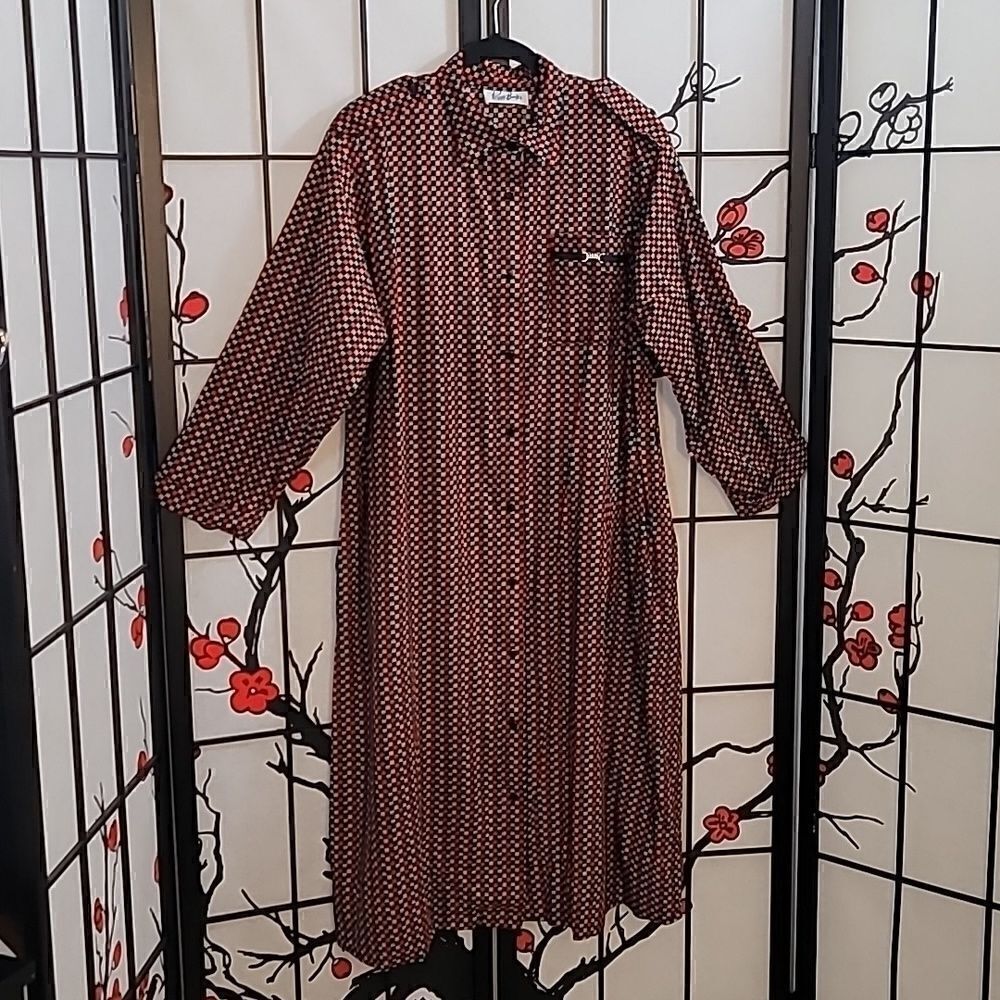 Vintage 70's Peggy Barker Multi Colored Dress